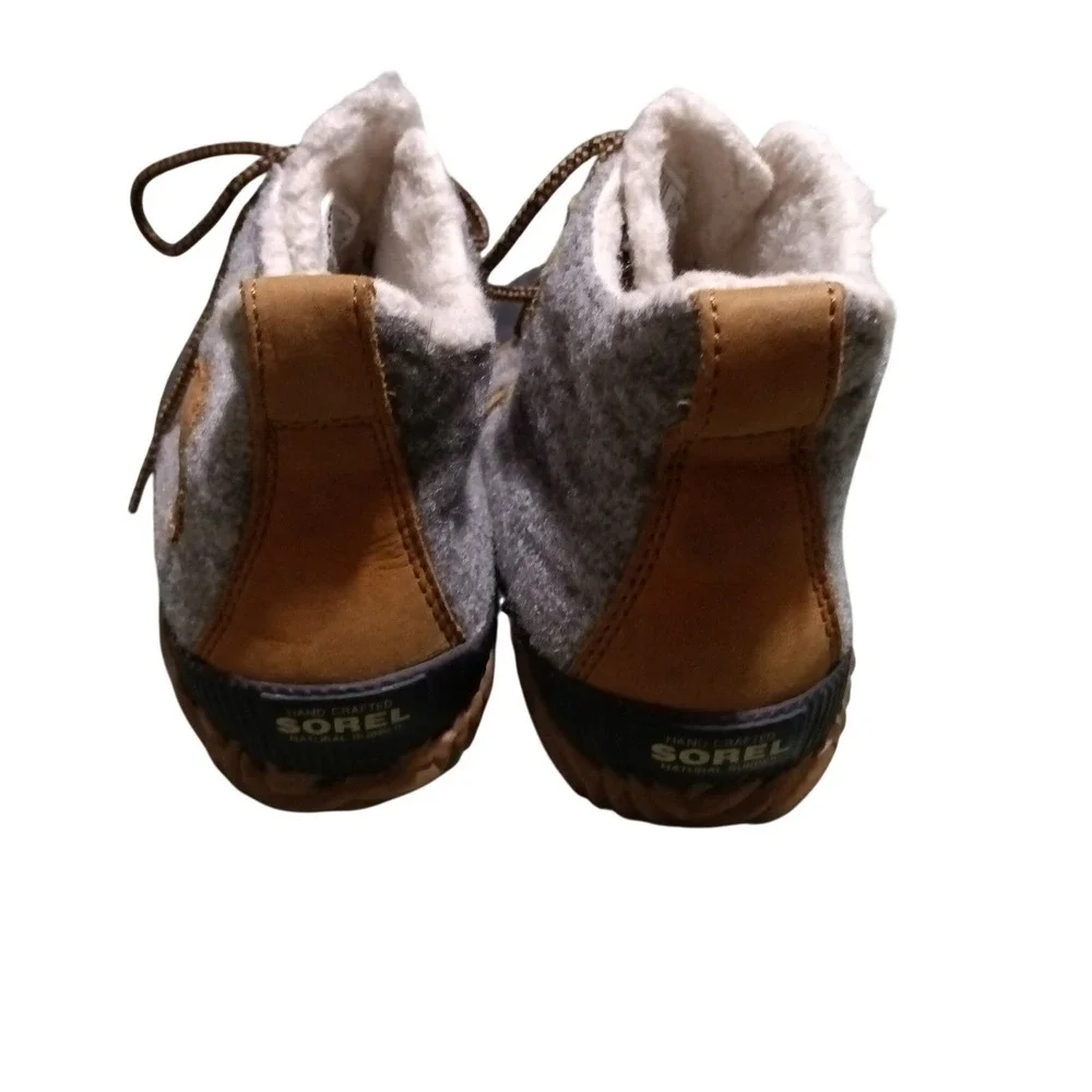 Sorel Out N About Plus Women Waterproof Felt Duck Boots Grey Black Brown - Sz 6